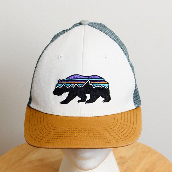 Patagonia Fitz Roy Bear Trucker Hat Mens OS Snapback - Picture 1 of 7